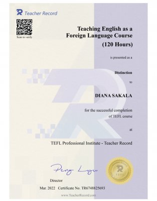 Teacher Certificate